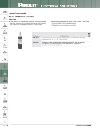 Panduit Cable Ties, Enclosures, Electrical Safety, Identification, Heat Shrink & Wiring Duct 