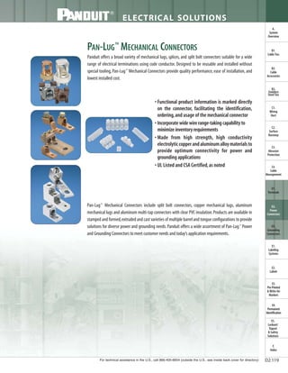 Panduit Cable Ties, Enclosures, Electrical Safety, Identification, Heat Shrink & Wiring Duct 