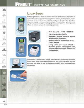 Panduit Cable Ties, Enclosures, Electrical Safety, Identification, Heat Shrink & Wiring Duct 