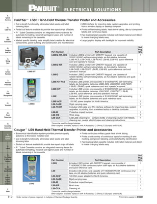 Panduit Cable Ties, Enclosures, Electrical Safety, Identification, Heat Shrink & Wiring Duct 