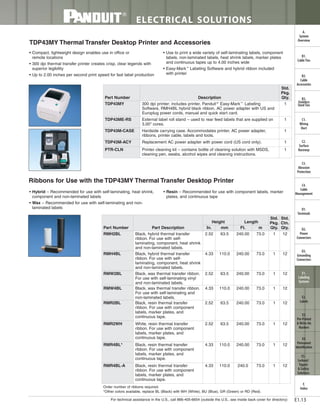 Panduit Cable Ties, Enclosures, Electrical Safety, Identification, Heat Shrink & Wiring Duct 