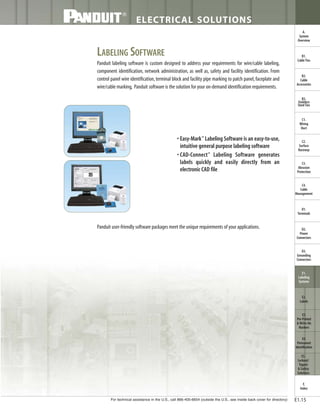 Panduit Cable Ties, Enclosures, Electrical Safety, Identification, Heat Shrink & Wiring Duct 