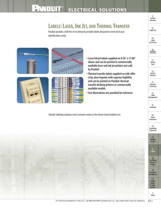 Panduit Cable Ties, Enclosures, Electrical Safety, Identification, Heat Shrink & Wiring Duct 