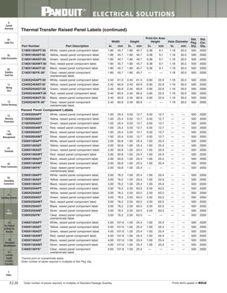 Panduit Cable Ties, Enclosures, Electrical Safety, Identification, Heat Shrink & Wiring Duct 