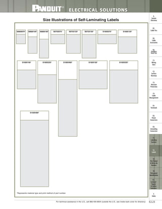Panduit Cable Ties, Enclosures, Electrical Safety, Identification, Heat Shrink & Wiring Duct 