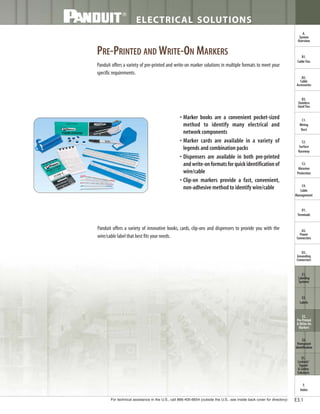 Panduit Cable Ties, Enclosures, Electrical Safety, Identification, Heat Shrink & Wiring Duct 