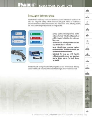 Panduit Cable Ties, Enclosures, Electrical Safety, Identification, Heat Shrink & Wiring Duct 