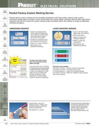 Panduit Cable Ties, Enclosures, Electrical Safety, Identification, Heat Shrink & Wiring Duct 