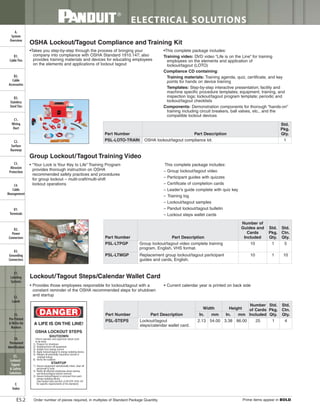 Panduit Cable Ties, Enclosures, Electrical Safety, Identification, Heat Shrink & Wiring Duct 