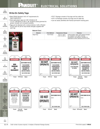 Panduit Cable Ties, Enclosures, Electrical Safety, Identification, Heat Shrink & Wiring Duct 