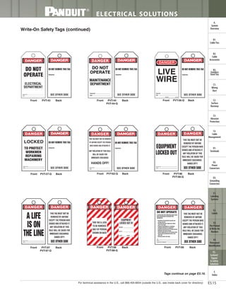 Panduit Cable Ties, Enclosures, Electrical Safety, Identification, Heat Shrink & Wiring Duct 