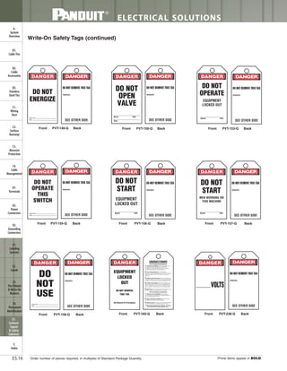 Panduit Cable Ties, Enclosures, Electrical Safety, Identification, Heat Shrink & Wiring Duct 