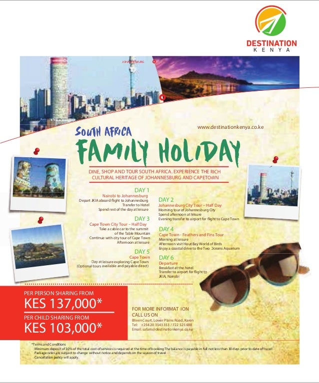 sa family package brochure travel package brochure