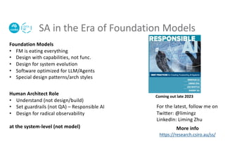 Software Architecture for Foundation Model-Based Systems | PDF