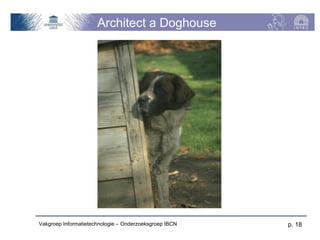 Architect a Doghouse




Vakgroep Informatietechnologie – Onderzoeksgroep IBCN   p. 18
 