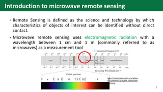 • Remote Sensing is defined as the science and technology by which
characteristics of objects of interest can be identifie...