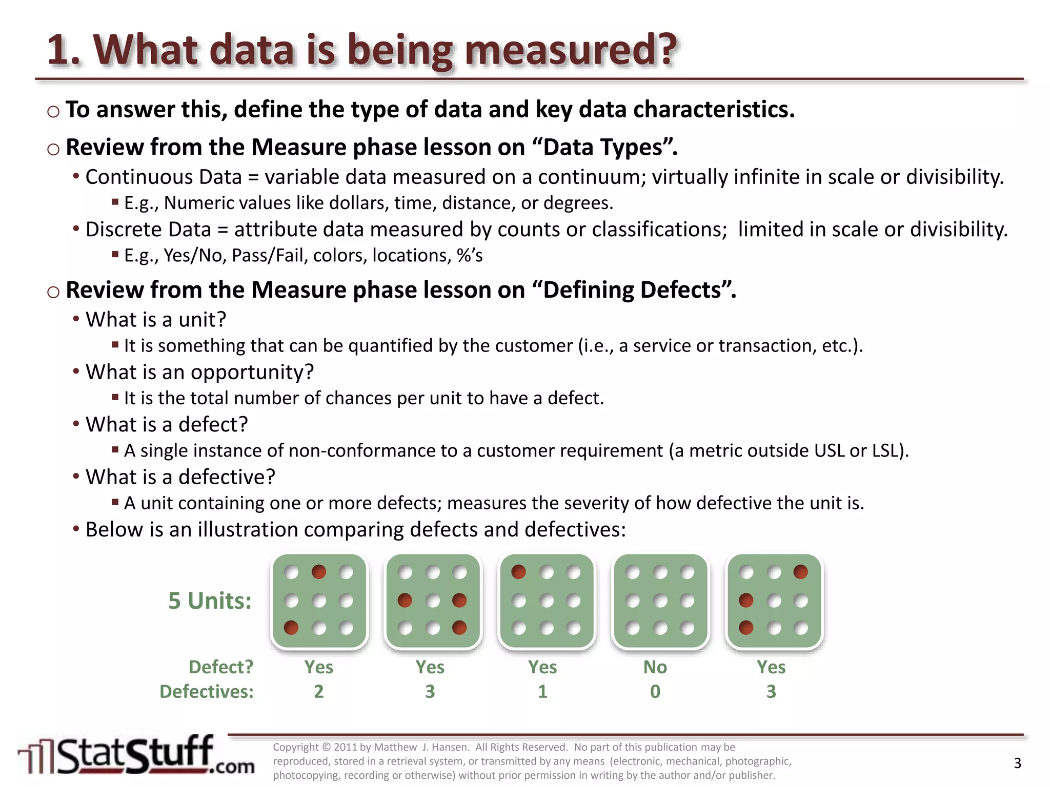 Process Capability: Steps 1 to 3