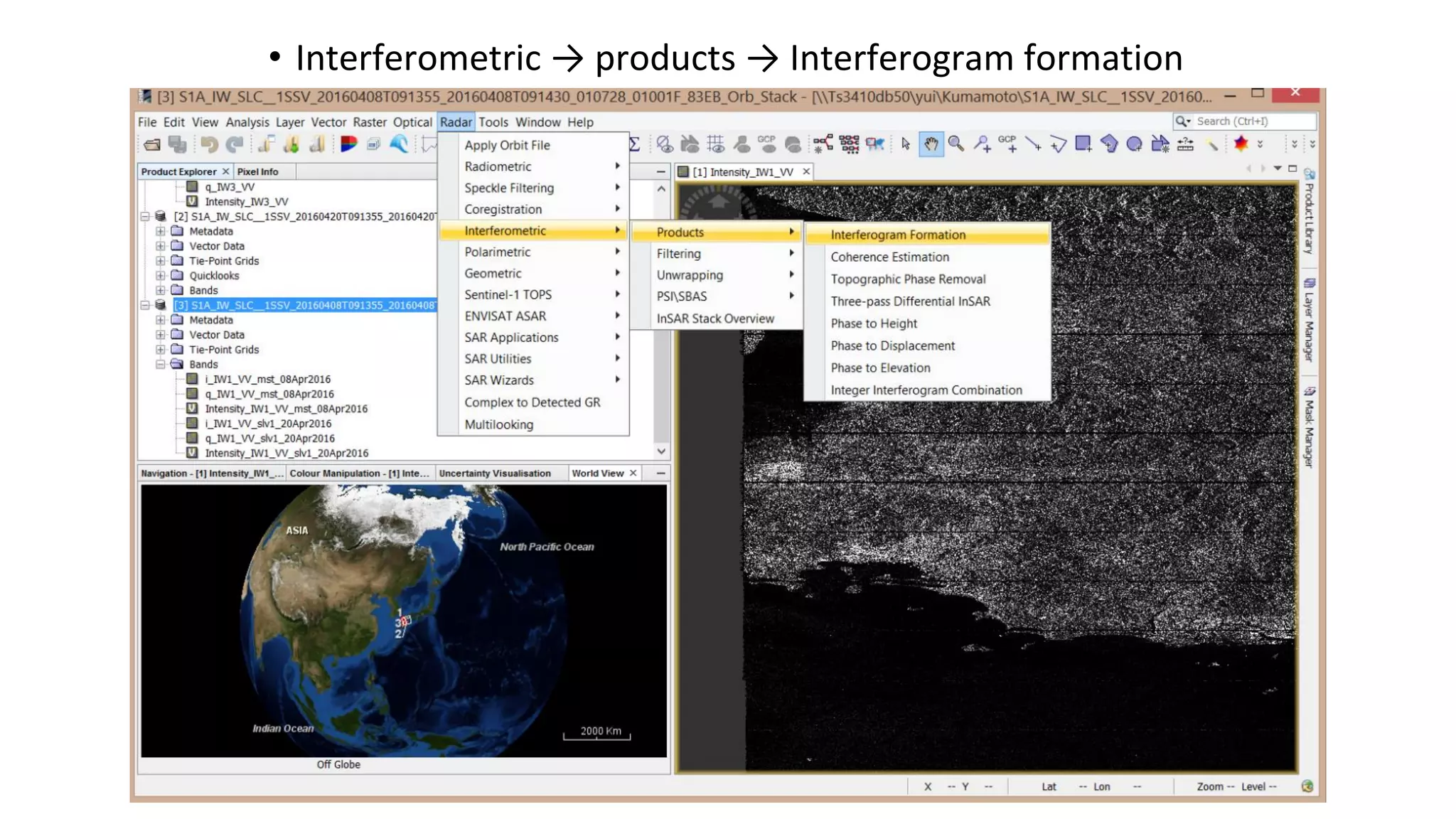 Differential SAR Interferometry Using Sentinel-1 Data for Kumamoto ...