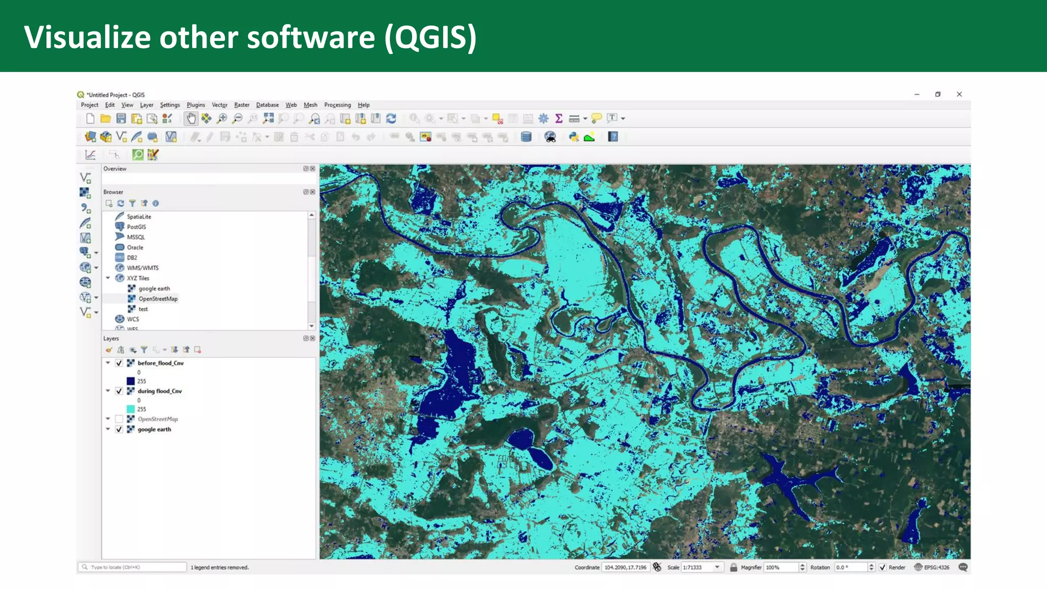 Visualize other software (QGIS)
 
