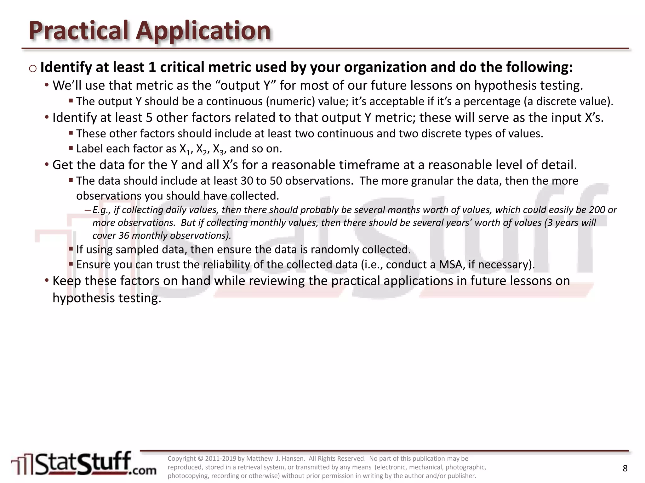 Hypothesis Testing: Formal and Informal Sub-Processes