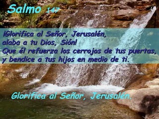 Salmo 147 Domingo del cuerpo y la sangre de Cristo | PPS