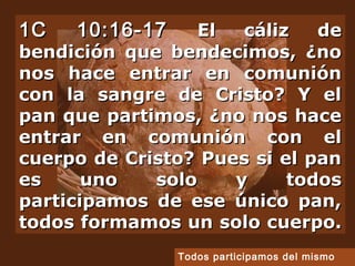 Salmo 147 Domingo del cuerpo y la sangre de Cristo | PPS