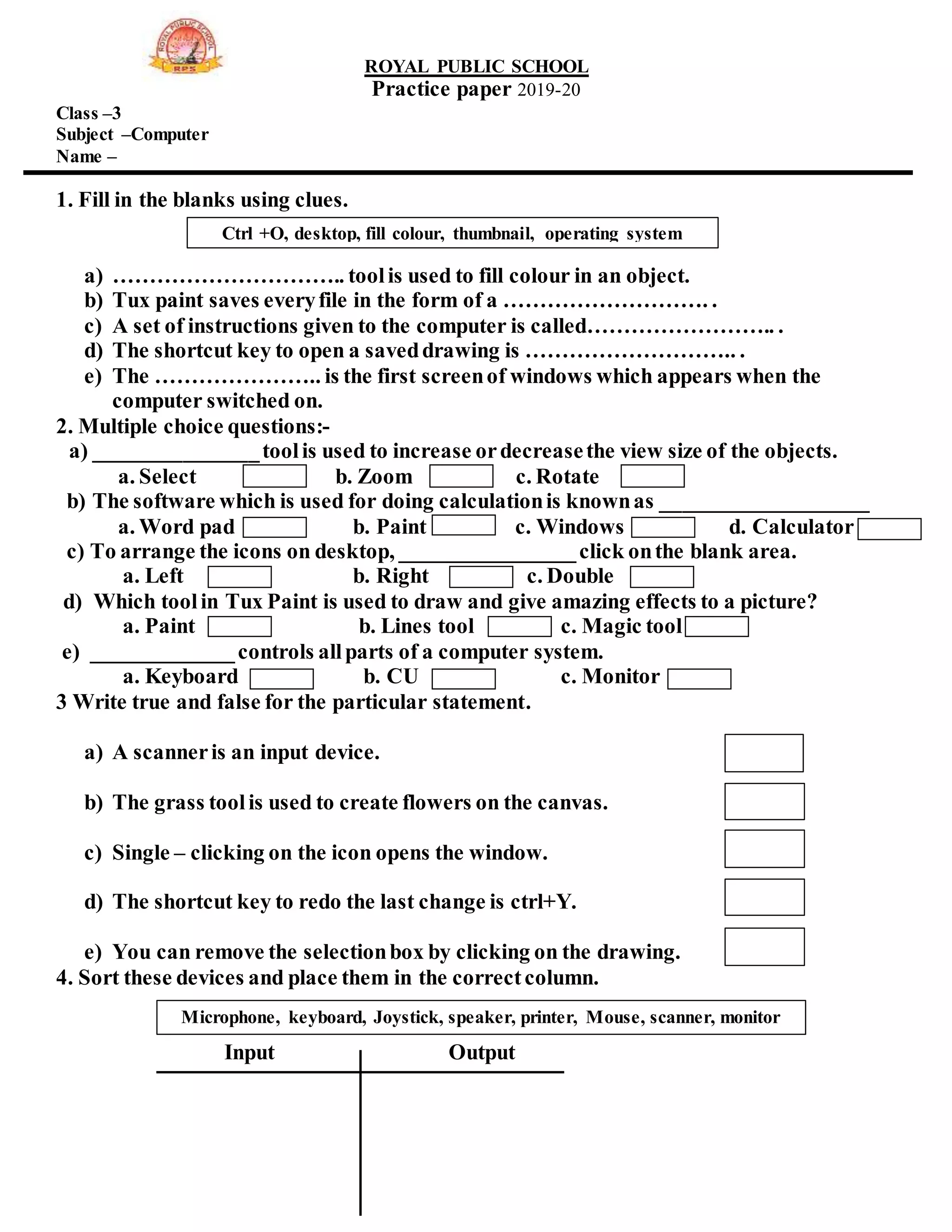 Sa 1 practice_paper_of_computer2632 | DOCX