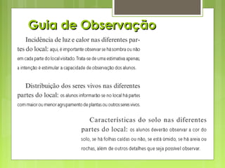 Guia de ObservaçãoGuia de Observação
 