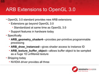 SIGGRAPH Asia 2008 Modern OpenGL | PPT