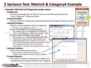 Hypothesis Testing: Spread (Compare 1:1)