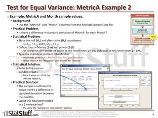 Hypothesis Testing: Spread (Compare 2+ Factors)