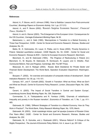 Studies  Analyses No. 280  