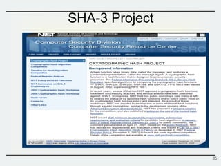 SHA-3 Project
35
 