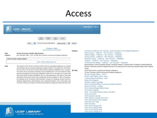 Access
 