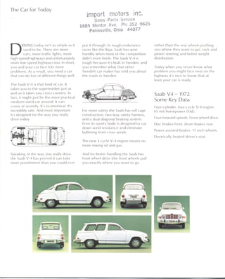Saab 95 & 96 models 1972 eng | PDF