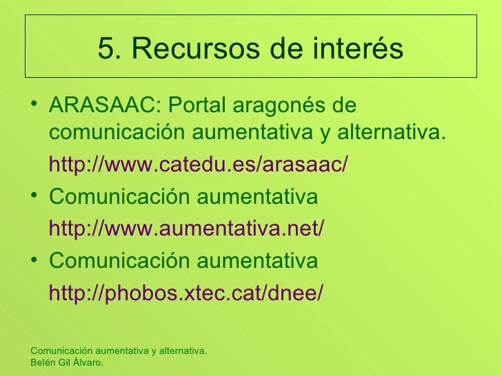 Comunicación Aumentativa Y Alternativa