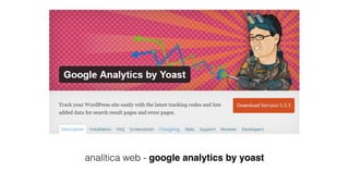 analítica web - google analytics by yoast
 