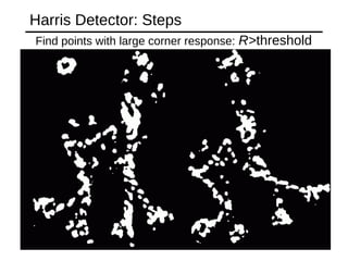 Harris Detector: Steps
Find points with large corner response: R>threshold
 
