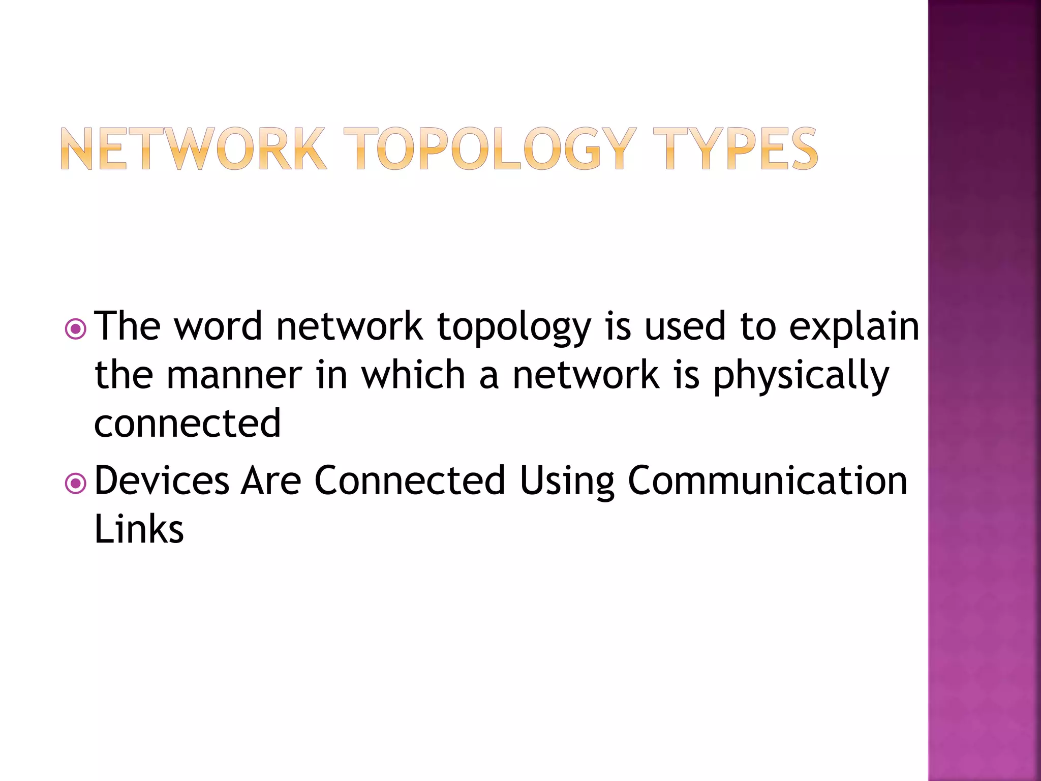 Network Topology And Its Types | PPTX