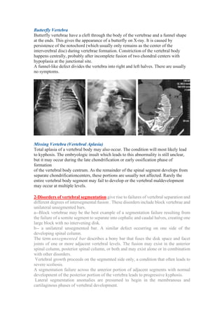 abnormal of vertebral column | PDF