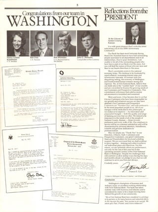 Stephan Advertising: First National Bank, Wellington, KS, 100th