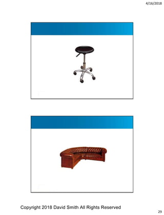 4/16/2018
29
Chair?
Chair?
Copyright 2018 David Smith All Rights Reserved
 