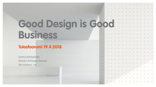 Good Design Is Good Business
