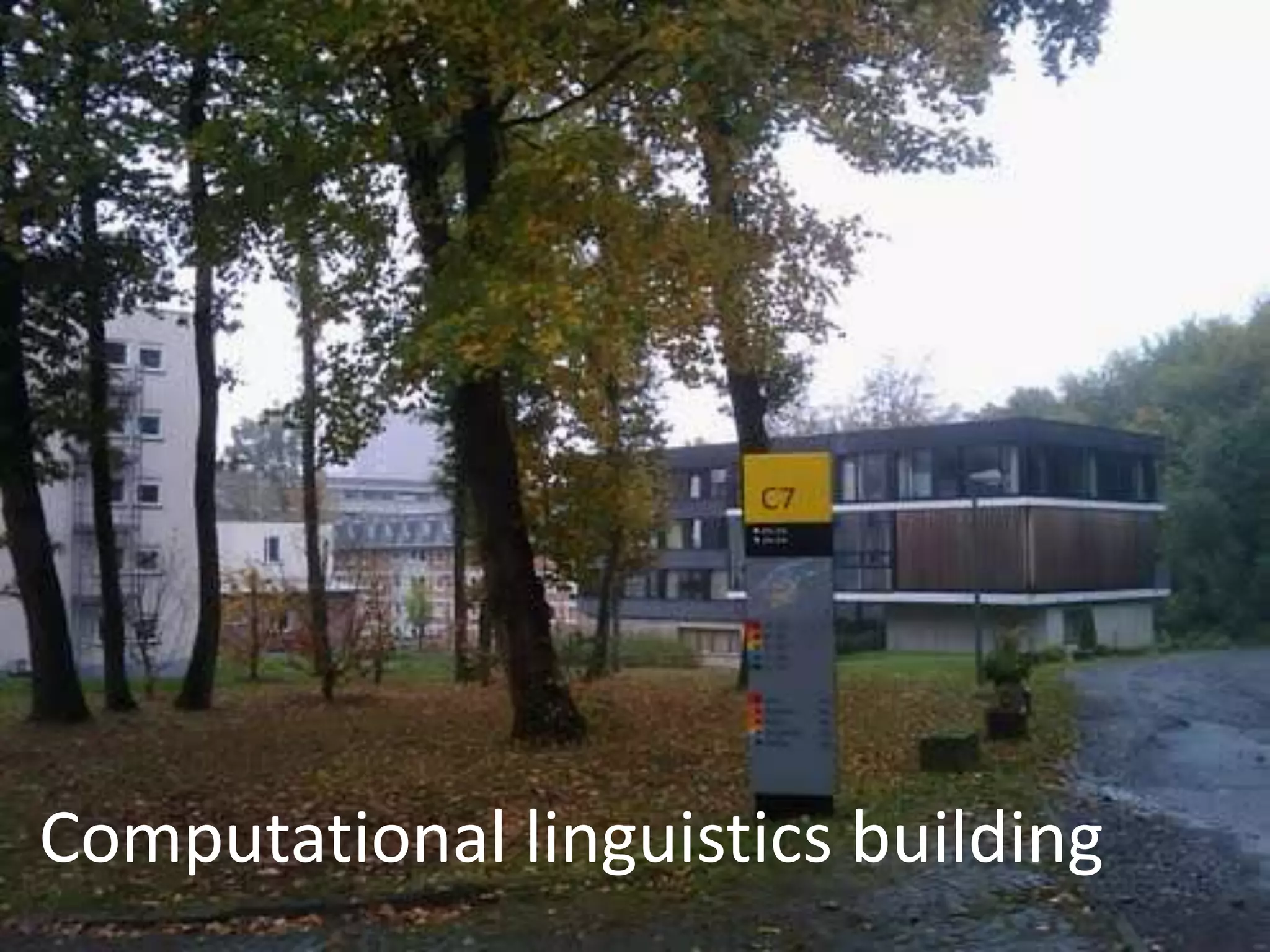 Computational linguistics building