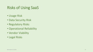 Case Study- Software as a Service (SaaS) | PPTX