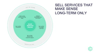 SELL SERVICES THAT
MAKE SENSE
LONG-TERM ONLY