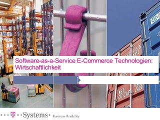 Software-as-a-Service E-Commerce Technologien: Wirtschaftlichkeit 