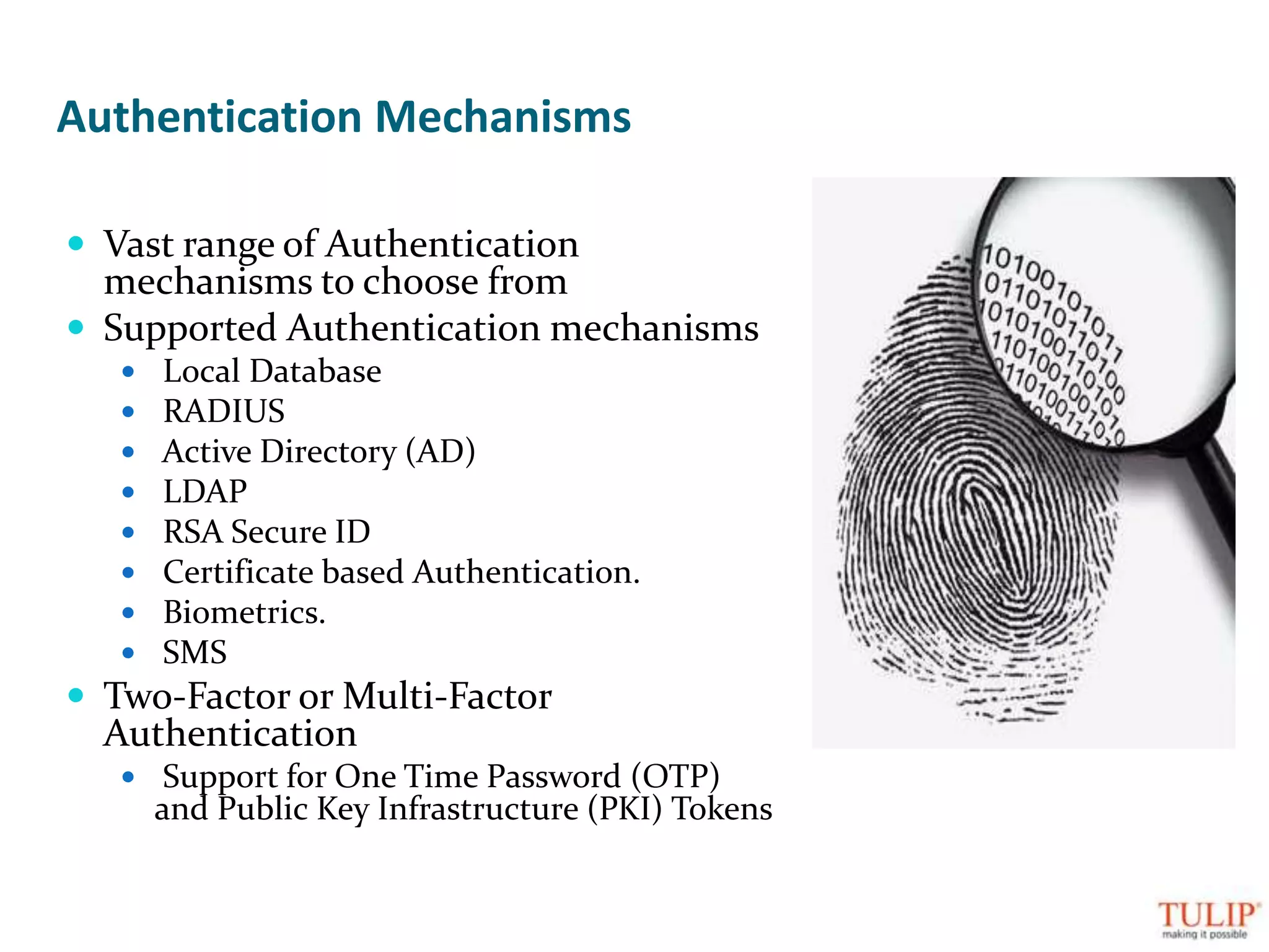 How TULIP can provide security ?SaaS – Security as a ServiceSSL-VPNUnified Threat Management
