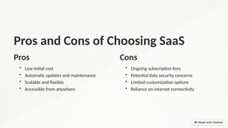 SaaS vs. Custom Software Development - Which to Choose? | PPTX