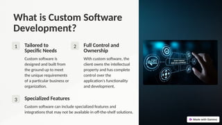 SaaS vs. Custom Software Development - Which to Choose? | PPTX